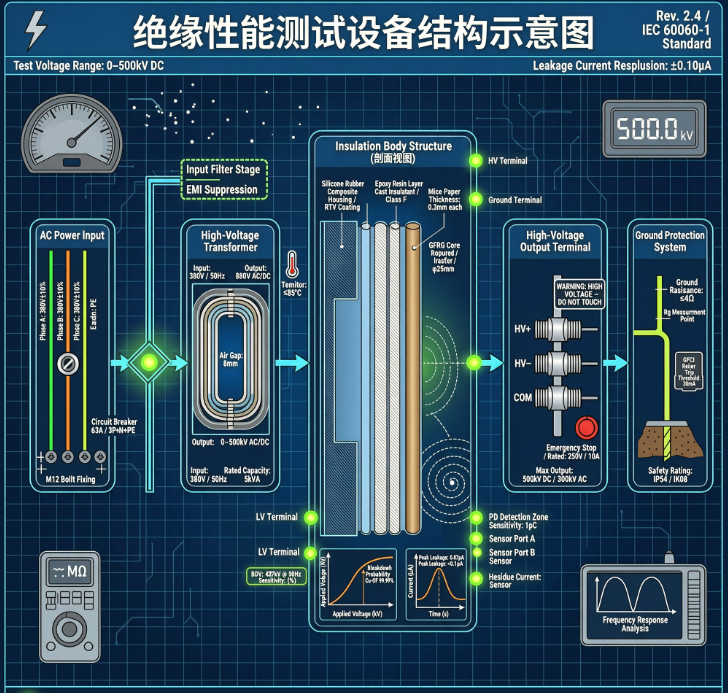 绝缘性测试示意图